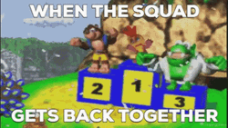 We're Getting The Band Back Together Mario Friends GIF