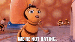 We're Not Dating Bee Meme GIF