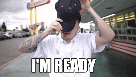 We Ready Man Wearing Cap GIF