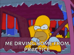 We Talking About Practice Driving Home Homer Simpsons GIF