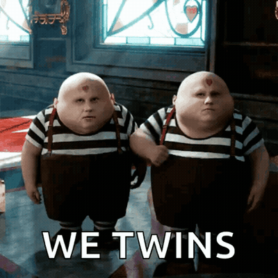 We Twins Cartoon Characters GIF