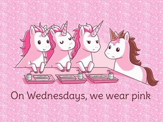 We Wear Pink On Wednesdays Unicorns GIF