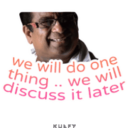 We Will Do One Thing We Will Discuss It Later Sticker Sticker GIF