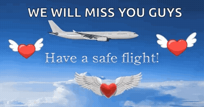 We Will Miss You Guys Poster With Hearts GIF