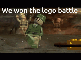 We Won The Lego Battle GIF