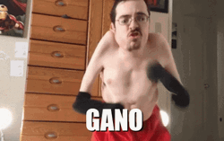 Weak Ricky Berwick Youtuber Shadow Boxing GIF
