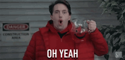 Wearing Kool Aid Man Costume Saying Oh Yeah GIF
