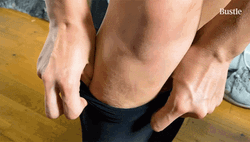 Wearing Stockings Bustle  GIF
