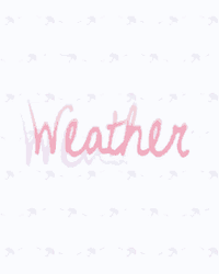 Weather Text With Umbrellas