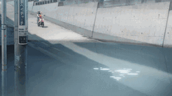 Weathering With You Dangerously Riding Motorcycle GIF