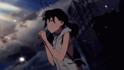 Weathering With You Hina Praying For Sun GIF