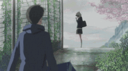 Weathering With You Hodaka Sees Hina Praying GIF