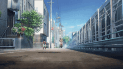Weathering With You Natsumi Happy Riding Motorycle GIF