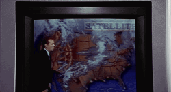 Weatherman Bill Murray Blowing Air GIF