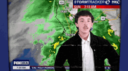 Weatherman Nonchalant Forecast Report GIF