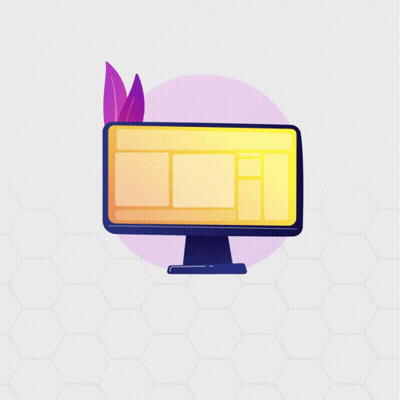 Web Design Ad Man And Woman Working On Computer GIF