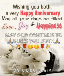 Wedding Anniversary Happiness God Bless GIF