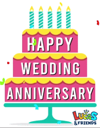 Wedding Cake Happy Anniversary Meme GIF