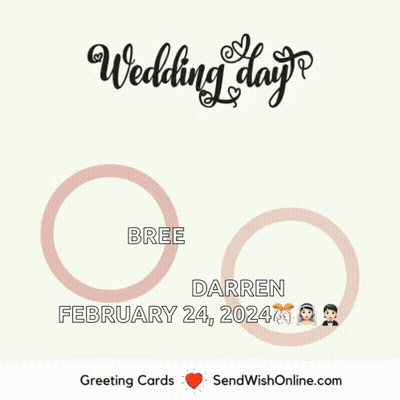 Wedding Card For Bree And Darren GIF
