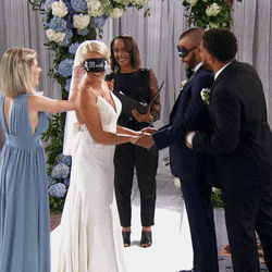 Wedding Couple Blindfolded GIF