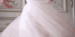 Wedding Dress Skirt Spinning GIF