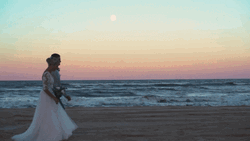 Wedding Walk Beach Sunset
