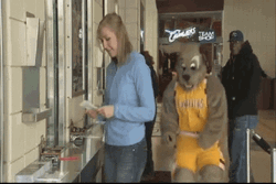 Wedgie Bear Mascot GIF