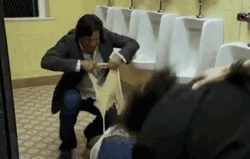 Wedgie Boys Bathroom GIF