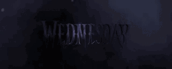 Wednesday Addams Bold Text GIF