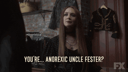 Wednesday Addams Family Uncle Fester Anorexic  GIF