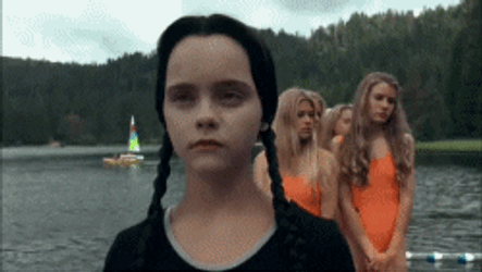 Wednesday Addams Halloween With The Girls GIF