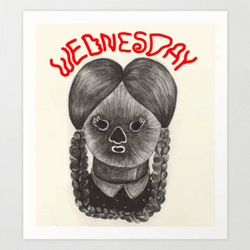 Wednesday Addams Sketch Tuesday GIF