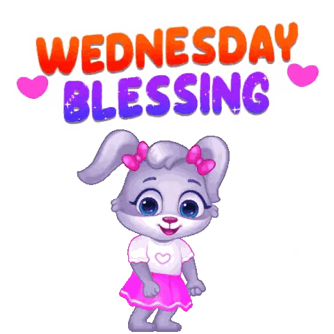 Wednesday Blessing With Hearts Sticker