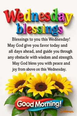 Wednesday Blessings Good Wednesday Morning Images Meme GIF