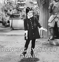 Wednesday Dancing Alone Again Meme GIF