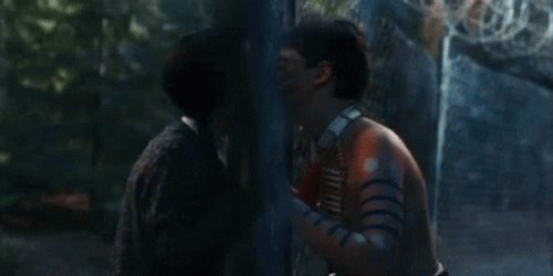 Wednesday Kissed Joel On Addams Family Thanksgiving GIF