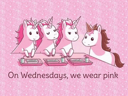 Wednesday Pink Unicorns