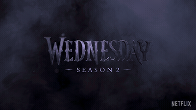 Wednesday Season 2 Poster Dark Background GIF