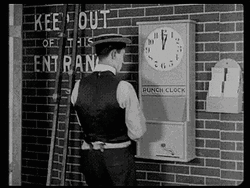 Wednesday Work Meme Man Punching Clock GIF