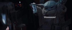 Weeee Baby Yoda GIF