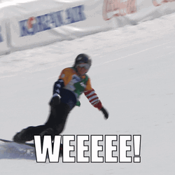 Weeee Snowboarding Sports GIF