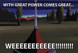 Weeee Spider Man Great Power GIF