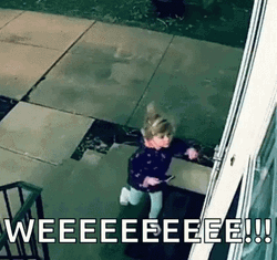 Weeee Windy Door GIF