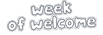 Week Of Welcome Sign Sticker