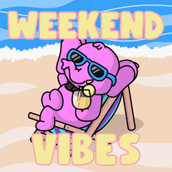 Weekend Vibes Elephant Relaxing On The Beach GIF