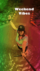 Weekend Vibes Woman Moving In Circles GIF