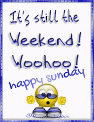 Weekend Woohoo Happy Sunday GIF