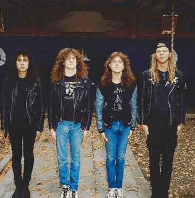 Weezer Album Cover Featuring Metallica GIF