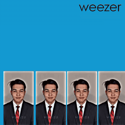 Weezer Album Four Men In Red Ties GIF