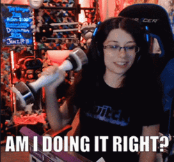Weight Lifting Am I Doing It Right Live Streamer GIF